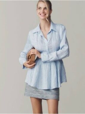 Maeve Waisted Button Down Tunic Sz M